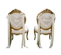 Love Wedding Lace Chair Logo - Lace With 3 Meter Ribbon