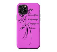 Love Will Find Its Way Through All Languages Derviche Citation Coque pour iPhone 11 Pro