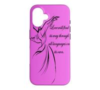 Love Will Find Its Way Through All Languages Derviche Citation Coque pour iPhone 16