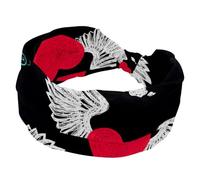 Love Wings with Follow Your Heart Bandeau élastique large turban doux antidérapant pour yoga, entraînement, sport, course à pied