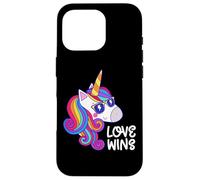 Love Wins Unicorn LGBT Pride Coque pour iPhone 16 Pro