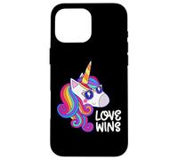 Love Wins Unicorn LGBT Pride Coque pour iPhone 16 Pro Max