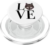 Love Wolf Fête d'anniversaire pour Filles et garçons 12 Ans Qui Aiment Les Loups PopSockets PopGrip pour MagSafe