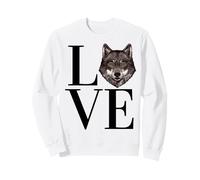 Love Wolf Fête d'anniversaire pour Filles et garçons 12 Ans Qui Aiment Les Loups Sweatshirt