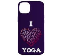Love Yoga Cœur Rose Position Sport Méditation Ohm Coque pour iPhone 14 Plus