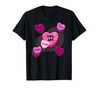 Love You are Strong Vintage Candy Heart Love You are Strong T-Shirt