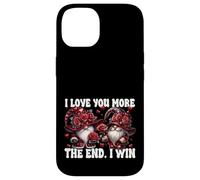Love You More The End I Win Floral Roses Flower GNOME Couple Coque pour iPhone 14