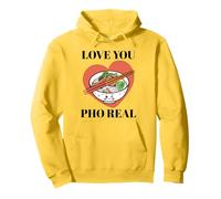 Love You Pho Real Romantic Pun Kawaii, Jolie nouille vietnamienne Sweat à Capuche