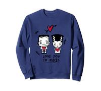 Love You to Pieces Monstre Couple Gothique Valentine Horreur Sweatshirt