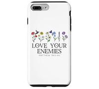 Love Your Enemies Christian Bible Verse Matthew 5:43 5 44 Coque pour iPhone 7 Plus/8 Plus
