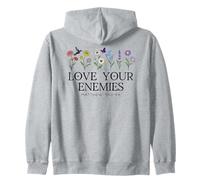 Love Your Enemies Christian Bible Verse Matthew 5:43 5 44 Sweat à Capuche