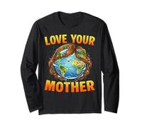 Love Your Mother Earth Day Planet Étudiants Enseignants Manche Longue