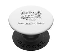 Love Your Val d’Isère - Ski PopSockets PopGrip Adhésif