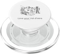 Love Your Val d’Isère - Ski PopSockets PopGrip pour MagSafe