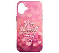 Love Yourself First Self Love Pink Heart Coque pour iPhone 16 Plus
