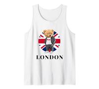 Love Yourself, Illustration London Teddy Bear with UK Flag Débardeur
