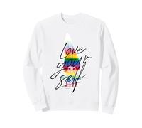 Love Yourself Trolls Rainbow Expression Sweatshirt
