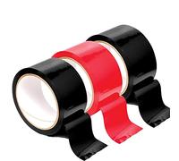 Love69Toys Aïe ! - Bondage Tape 20m de long - 5cm de large 3PC Design Tape sans statique, Bande de bondage SM polyvalente pour les jeux sexuels couples femmes hommes (2Noir 1Rouge)