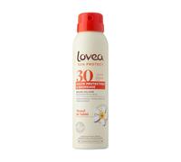 LOVEA - Brume FPS 30 Haute Protection Solaire UVA-UVB & Bronzage - Monoï de Tahiti - Visage & Corps - Résistante à l'eau - Fini Invisible - Testé Dermatologiquement - Fabriqué en France - 150ml