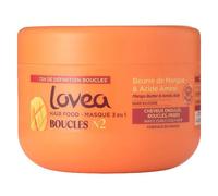 Lovea Hair Food Boucles Masque 3 en 1 Cheveux Ondulés Bouclés Frisés 390ml
