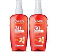 LOVEA - Huile Sèche FPS 30 Haute Protection UVA-UVB - Monoï de Tahiti - Visage & Corps - Satine et Nourrit - Résiste à l'Eau - Testé sous Contrôle Dermatologique - Vegan - Fabriqué en France - 150ml