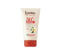 LOVEA - Lait Hydratant FPS 50+ Très Haute Protection UVA-UVB - Monoï de Tahiti - Visage & Corps - Résiste à l'eau - Anti-Traces Blanches - Testé sous Contrôle Dermatologique - Fabriqué en France 150ml