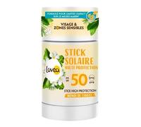 Lovea Stick Solaire IP50 Haute Protection Visage Et Zones Sensibles Monoï De Tahiti 40g