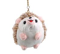 LoveAloe Hérisson Peluche Animal En Peluche Porte-Clés Décor De Voiture Enfants Cadeau Suspendu Pendentif Mignon Clé Accessoires,Marron