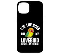 Lovebird Enthusiast The Boss Inséparable masqué Noir Coque pour iPhone 13