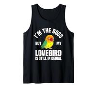 Lovebird Enthusiast The Boss Inséparable masqué Noir Débardeur