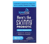 LoveBug Probiotics, Probiotique Minceur, 10 Milliards d'UFC, 30 Comprimés