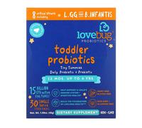LoveBug Probiotics, Probiotiques Tout-Petits, 12 Mois à 4 Ans, 15 Milliards d'UFC, 30 Sachets Monodoses, 0,06 oz (1,8 g) Chacun