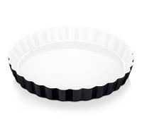 LOVECASA, Moule à Tarte, Plat à Four de Cuisson Porcelaine, 27 cm Ramequin pour Pâtisserie, Quiché, Pizza, Pâtes, Barbecue, 1100ml