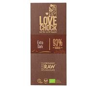 lovechock Barre de chocolat brut bio 93% vegan 70g
