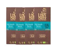 Lovechock Bio Noix sucrées & Sel de mer Chocolat 4x70 g