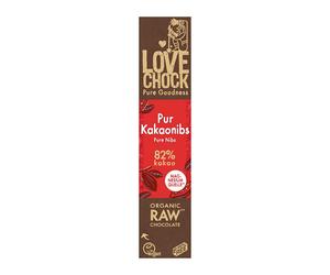 Lovechock Bio Pure Nibs Barre chocolat Chocolat 40 g