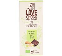 Lovechock Dattes, chocolat, pistaches, amandes, 69 % de cacao 70 g