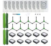LOVECO Accessoires de Remplacement Compatible pour iRobot Roomba Serie I i1+ i2+ i3+ i4+ i6+ i7+ i8+, Serie J j5+ j6+ j7+ j8+ j9+, sacs à poussière, Filtres, Brosses Latérales, Brosses Principale