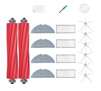 Loveco Kit Pièces d'rechange Compatible pour Roborock S7 Robot Aspirateur,4 filtres,4 brosses latérales, 4 Chiffons de vadrouille,1 brosses principales,1 Outil de Nettoyage