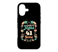 Loved by Jesus for 41 Years 41st Birthday Thème chrétien Coque pour iPhone 17