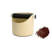 LoveFirst Boite à Café Knock Box, Grande capacité Boîte Bac à Marc de Café Acier avec Barre de Frappe Amovible en Métal et Base Antidérapante pour Collecter et Recycler le Marc de Café (kaki)