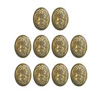 LoveinDIY Lot de 10 broches médiévales avec symbole de bouclier Viking celtique nordique vintage - Doré antique