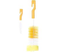 Lovelegis Goupillon Brosse Nettoyage Bouteille Biberon Éponge Lot 2 Pièces Couleur Jaune Bébé Accessoires Lavage Cuisine Soin Hygiène Petite Enfance Idée Cadeau Noël Anniversaire