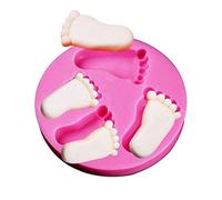 Lovelegis Moule en Silicone 4 Pieds Adultes et Enfants décorations douceurs pâte à Sucre fondants gâteaux Cuisine Art créatif idée Cadeau Noël Anniversaire fête Original