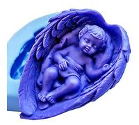 Lovelegis Moule en Silicone bébé endormi dans des Ailes d’archange pour Savon plâtre décoration angélique Protection rêves Artisanat créatif Douceur