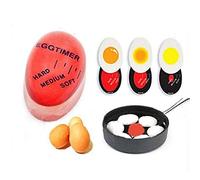 Lovelegis Thermomètre de Cuisson d'oeufs - indicateur de Cuisson d'oeufs à la Coque - Doux - à la Coque - Changement de Couleur - vu à la télé - idée Cadeau de Noël et d'anniversaire