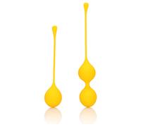 Loveline - ensemble de boules geisha en silicone - 2 pièces (jaune)