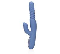 Loveline - Perles rotatives chauffantes et vibromasseur lapin - Blue Nova