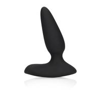 Loveline Plug anal vibrant lisse avec télécommande Noir réglisse