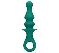 Loveline - plug anal vibrant rechargeable à billes - silicone vert